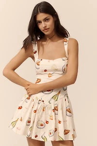 Avec Les Filles Ruffled Drop-Waist Romper