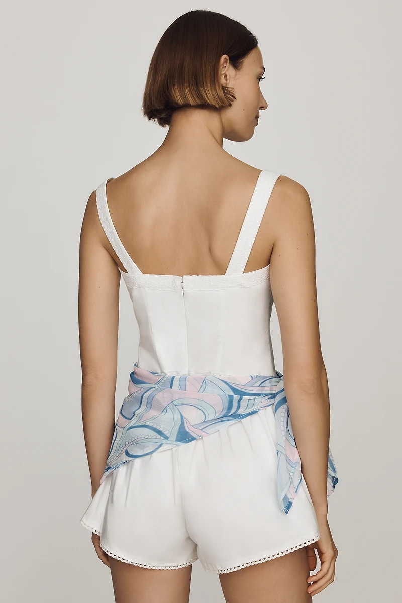 Avec Les Filles Drop-Waist Romper