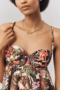 Hutch Bustier Printed Romper