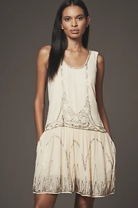 By Anthropologie Sleeveless Embellished Romper