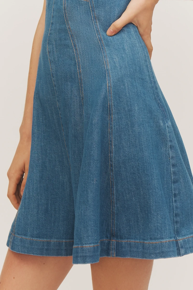 Pilcro Strapless Sweetheart Romper