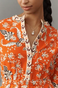 Farm Rio x Anthropologie Long-Sleeve Printed Romper