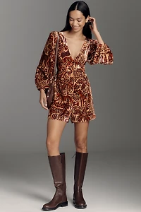 Farm Rio x Anthropologie Long-Sleeve Printed Romper