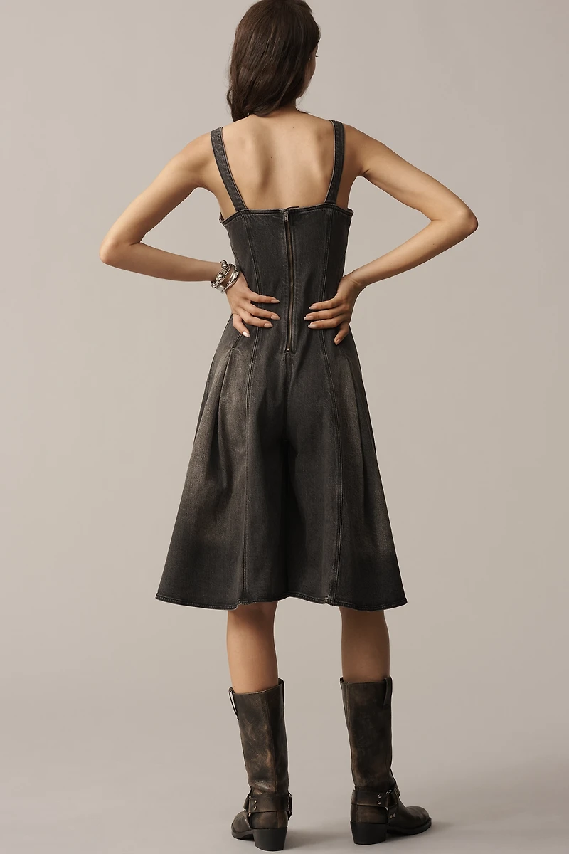 Pilcro Denim Midi Jumpsuit