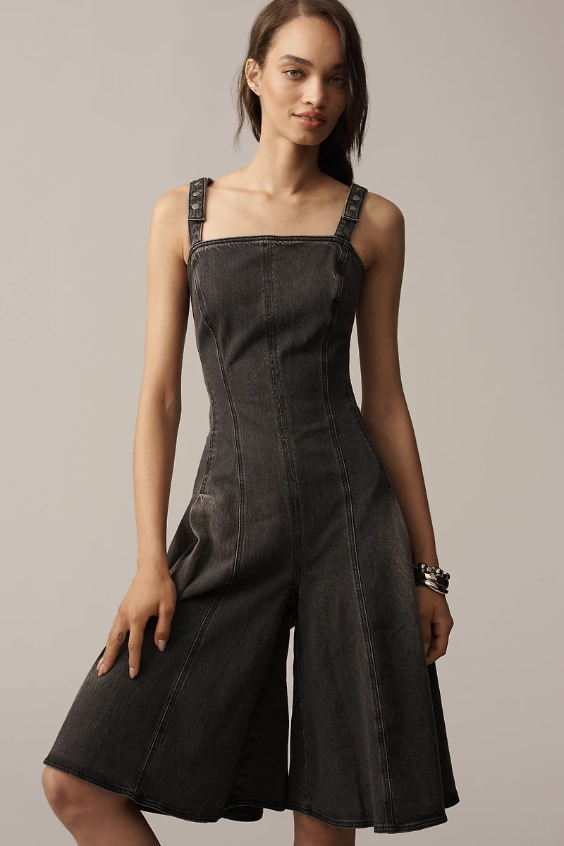 Pilcro Denim Midi Jumpsuit