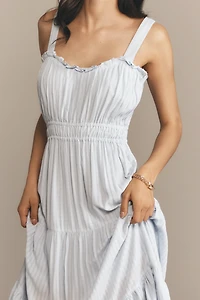 PAIGE Persimmon Sleeveless Midi Dress
