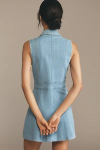 PAIGE Vida Sleeveless Denim Mini Dress