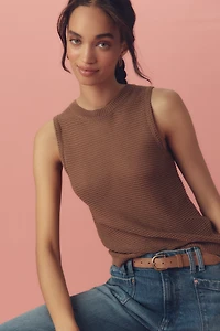 PAIGE Minthara Crochet Knit Tank