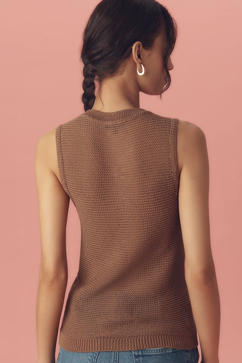 PAIGE Minthara Crochet Knit Tank