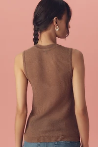 PAIGE Minthara Crochet Knit Tank