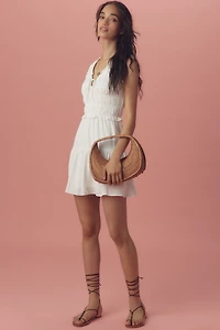 PAIGE Fraise Sleeveless V-Neck Mini Dress
