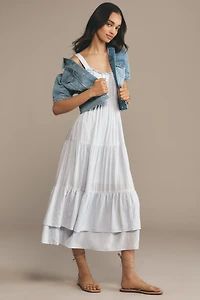 PAIGE Kendra Short-Sleeve Crop Denim Jacket