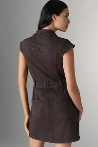 PAIGE Jaxsyn Cap-Sleeve Utility Mini Dress
