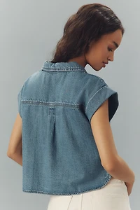 PAIGE Hadley Collared Denim Shirt