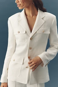 PAIGE Reign Linen Blend Blazer