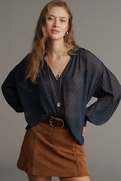 PAIGE Bibiana Long-Sleeve Blouse