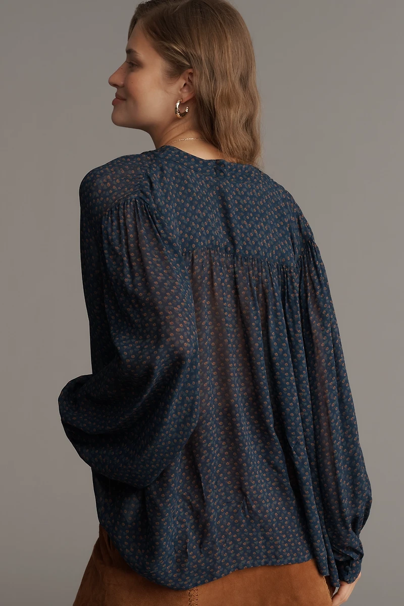 PAIGE Bibiana Long-Sleeve Blouse