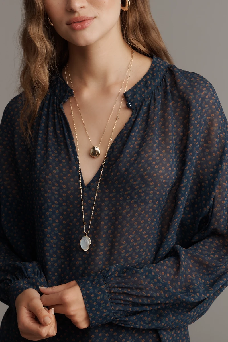 PAIGE Bibiana Long-Sleeve Blouse