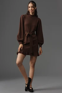 PAIGE Julita Long-Sleeve Wool Blend Mini Dress