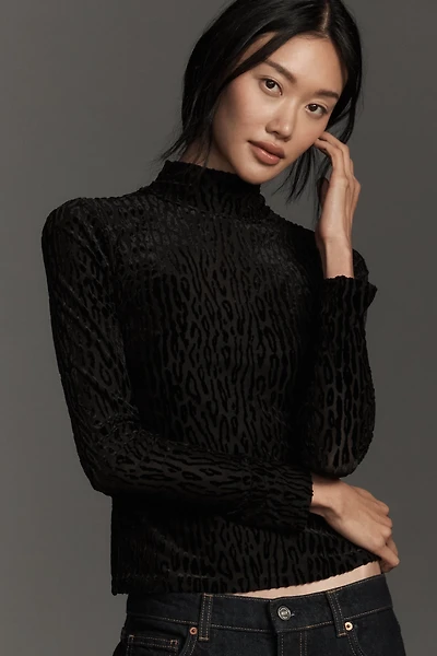 PAIGE Ursula Long-Sleeve Mock-Neck Top