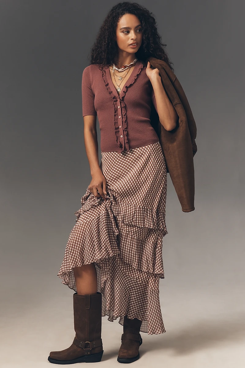 PAIGE Demetra Short-Sleeve Sweater