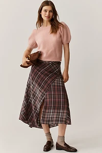 PAIGE Lucerne Cashmere Ruffled V-Neck Sweater