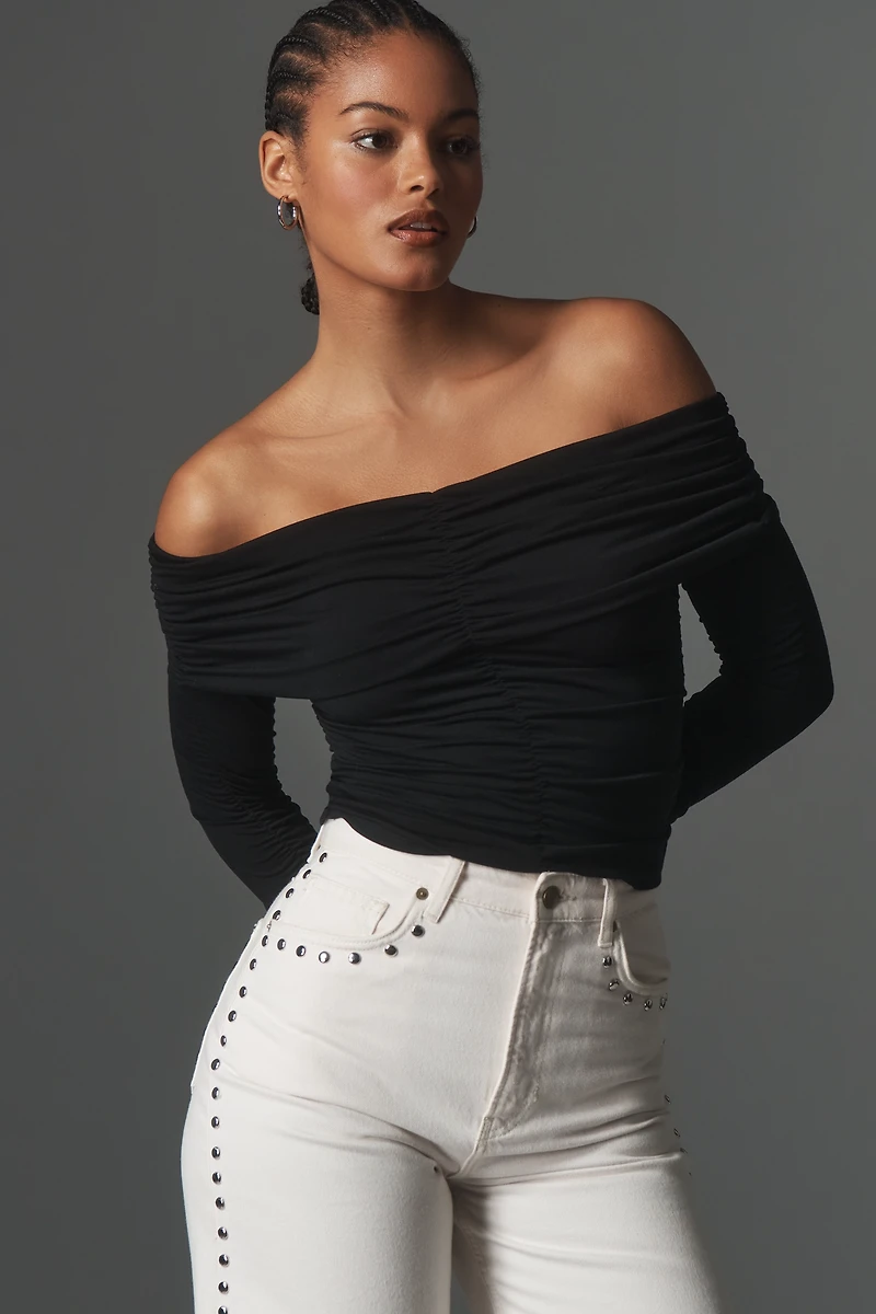 PAIGE Naya Off-Shoulder Long-Sleeve Top