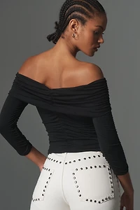 PAIGE Naya Off-Shoulder Long-Sleeve Top