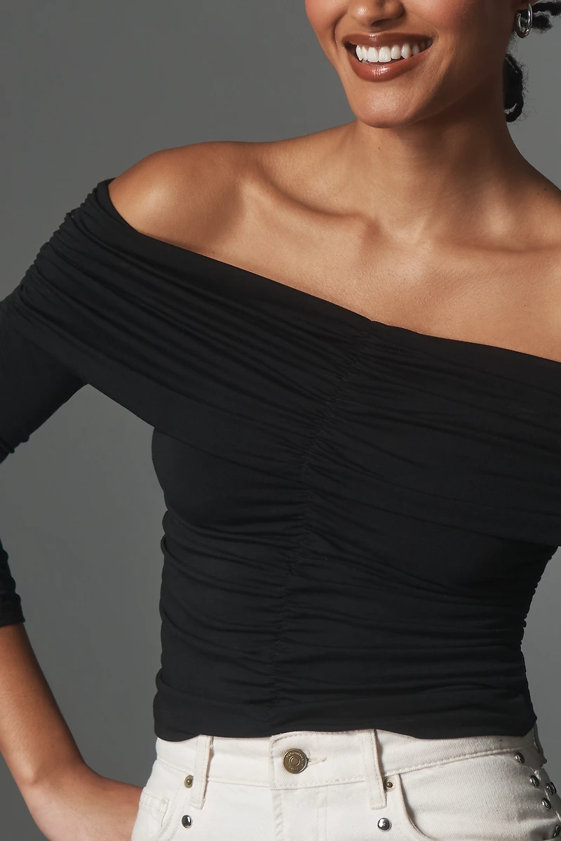 PAIGE Naya Off-Shoulder Long-Sleeve Top