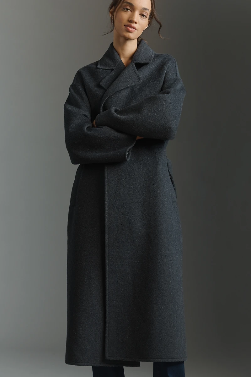 PAIGE Connery Wool-Blend Long Coat