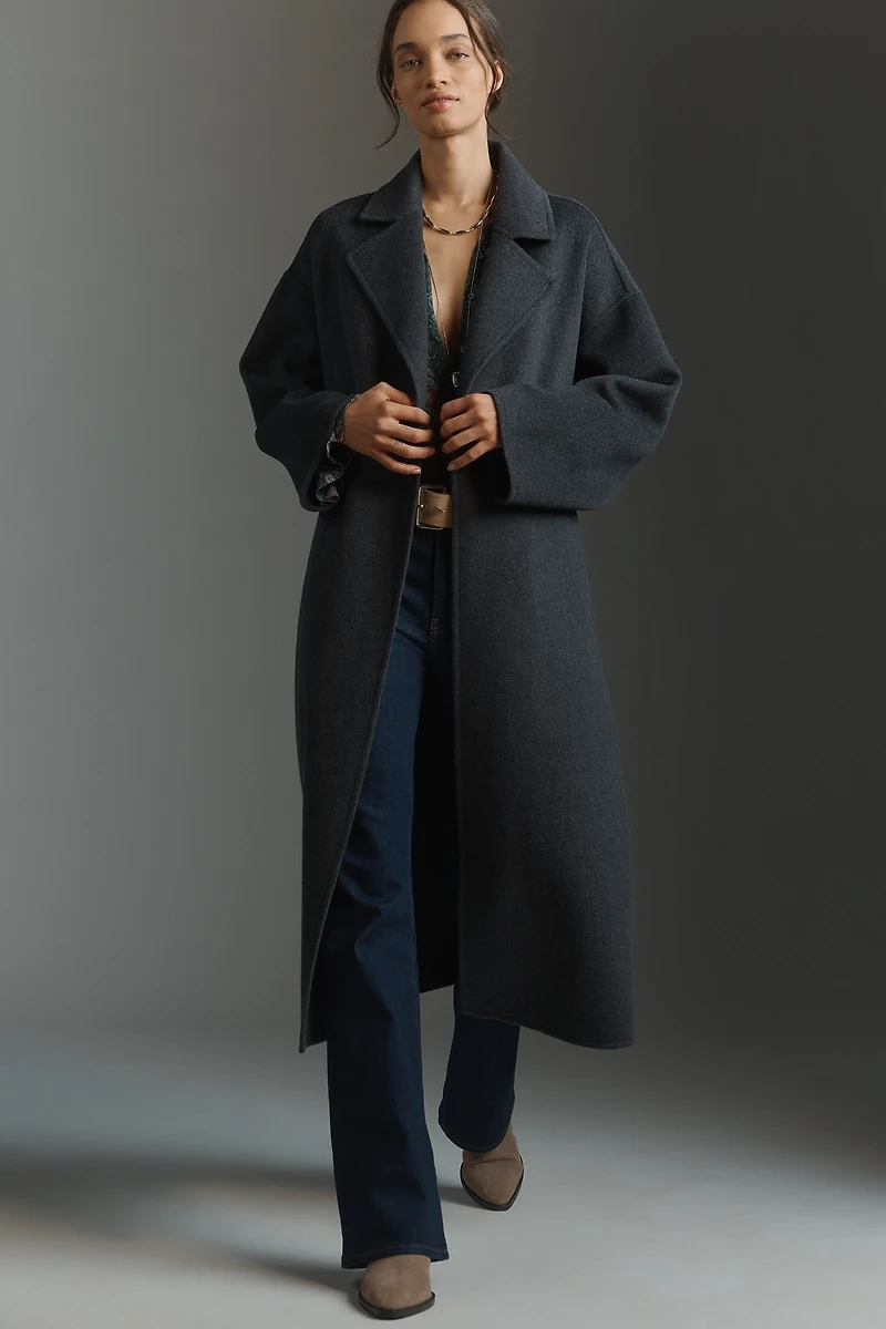 PAIGE Connery Wool-Blend Long Coat