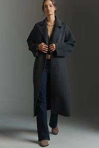 PAIGE Connery Wool-Blend Long Coat