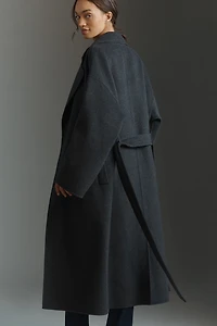 PAIGE Connery Wool-Blend Long Coat