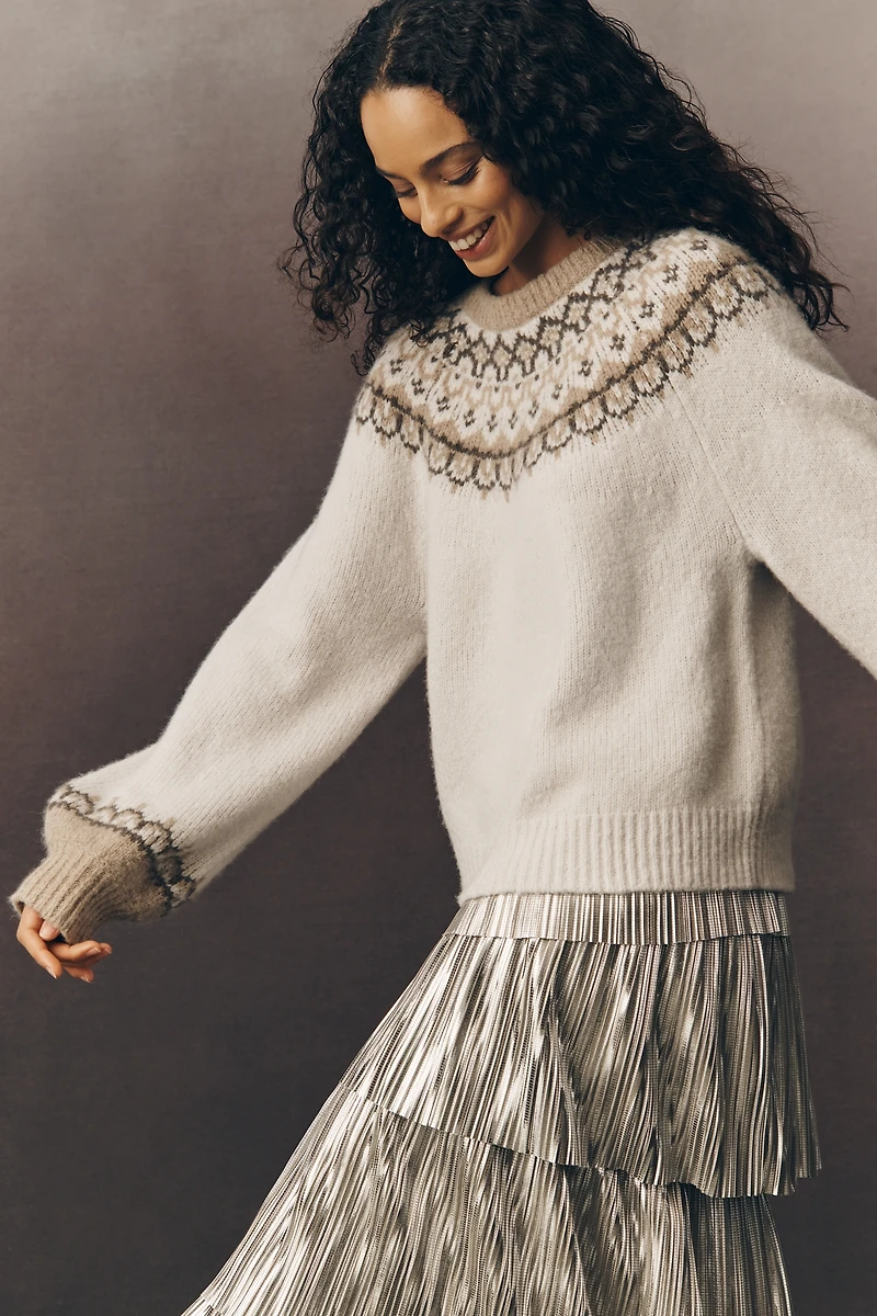 PAIGE Misha Crew-Neck Wool-Blend Sweater