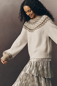 PAIGE Misha Crew-Neck Wool-Blend Sweater