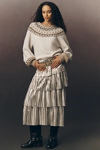 PAIGE Misha Crew-Neck Wool-Blend Sweater