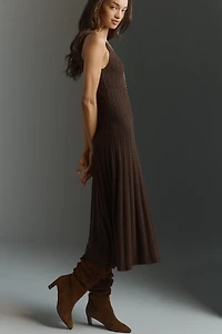 PAIGE Madeline Sleeveless A-Line Midi Sweater Dress