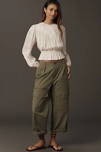 PAIGE Gansevoort Pleated Blouse