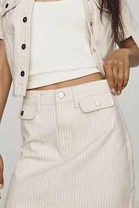 PAIGE Janelle Stripe Skirt
