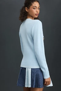 Rowing Blazers Cashmere Blend Plaid Bears Sweater