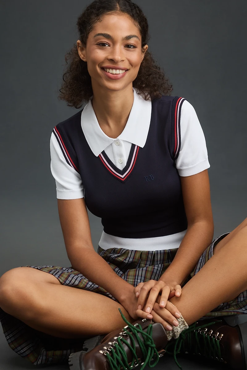 Rowing Blazers Layered Polo Shirt