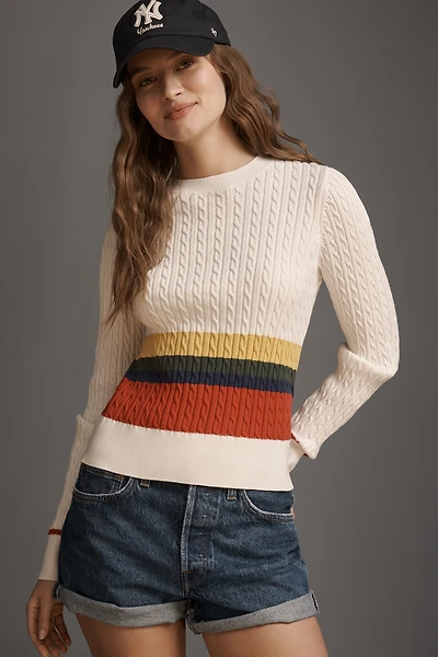 Rowing Blazers Cabled Cotton Crew Pullover