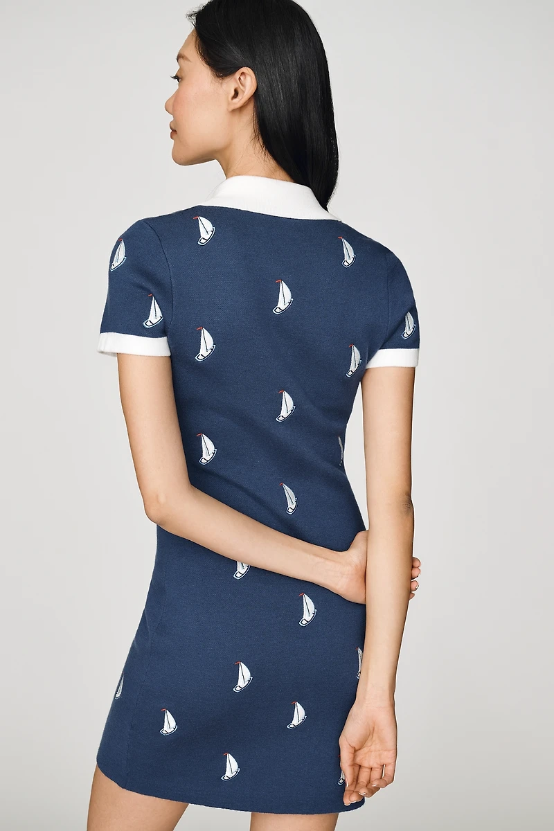 Rowing Blazers Sailboat Sweater Dress