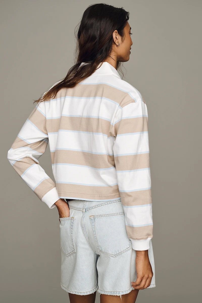 Rowing Blazers Striped Organic Cotton Rugby Shirt