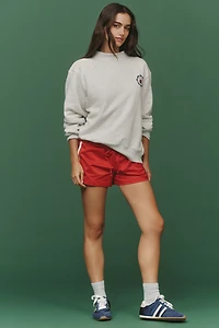 PARKE x Anthropologie Mock-Neck Varsity Sweatshirt