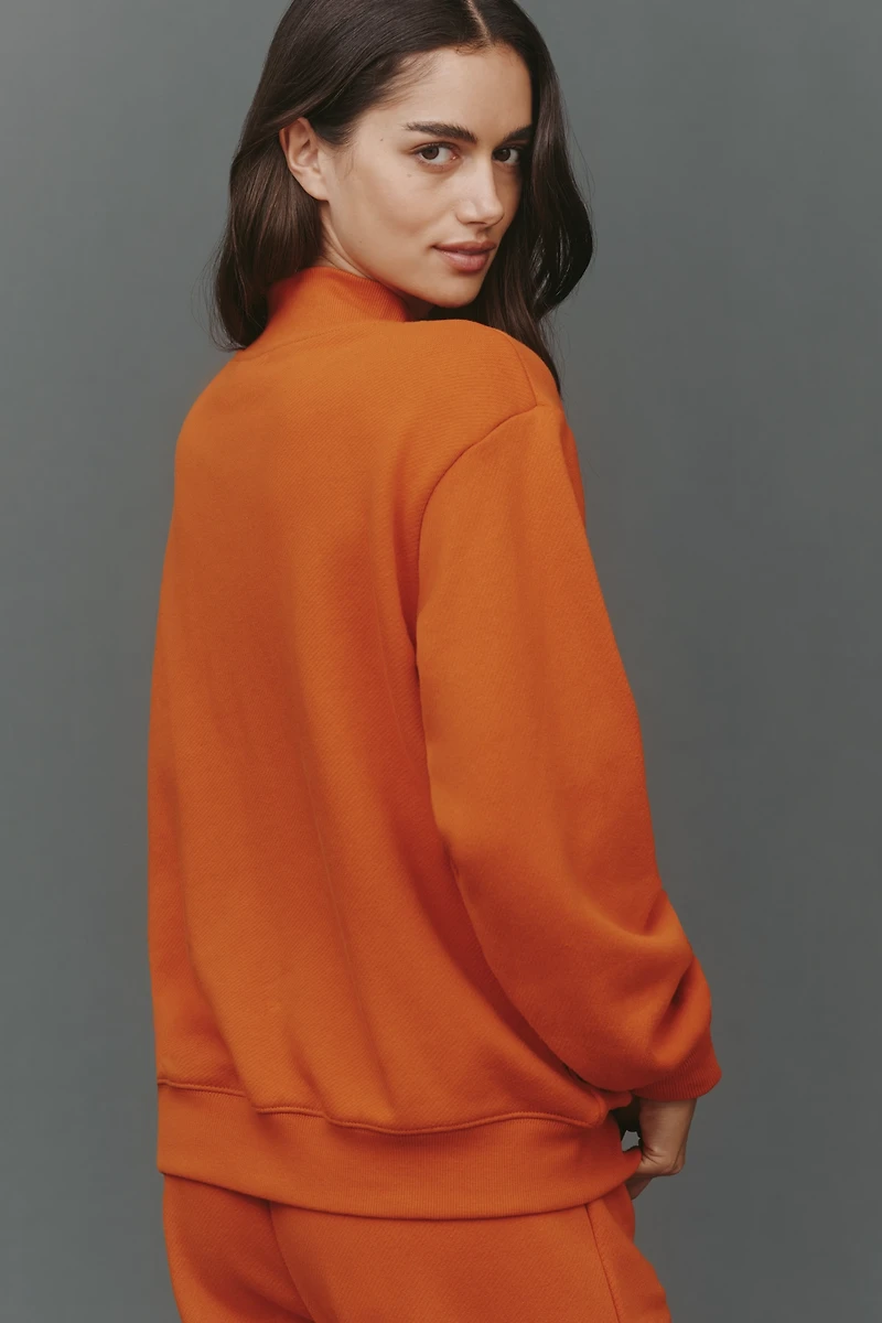 PARKE Varsity Mock-Neck Sweatshirt