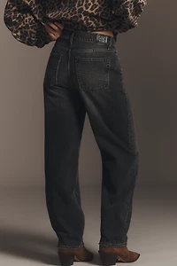 Anine Bing Fritz Mid-Rise Straight-Leg Ankle Jeans