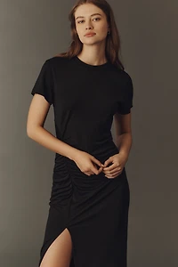 Anine Bing Vida Side-Slit Midi Dress