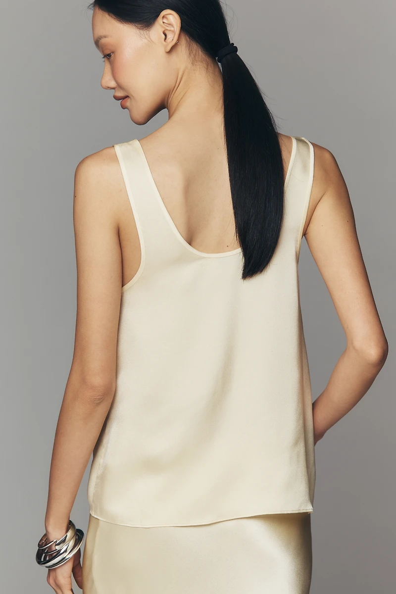 Anine Bing Silk Scoop Tank
