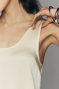 Anine Bing Silk Scoop Tank